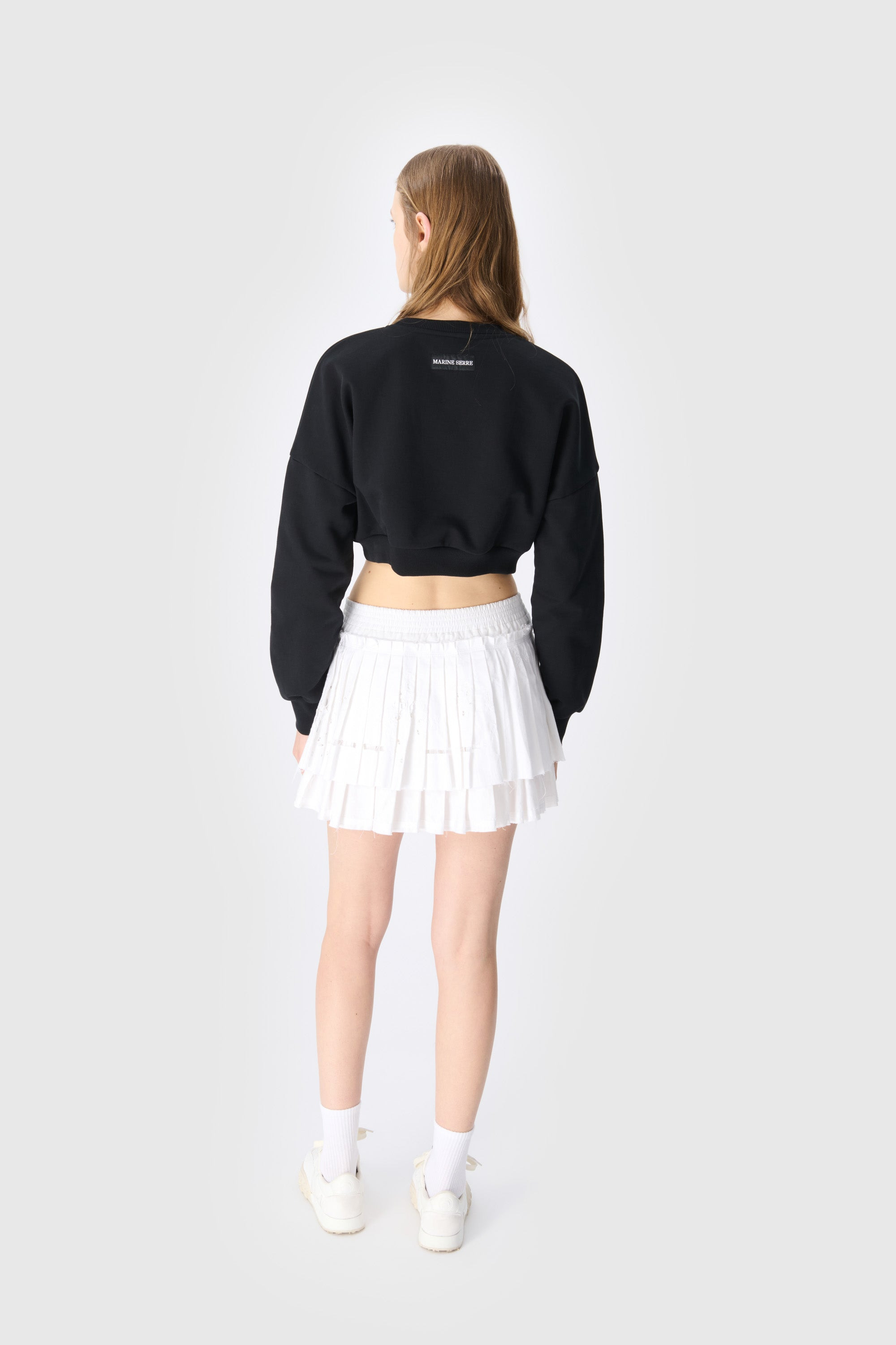 Moon Logo Fleece Cropped Sweatshirt - 4