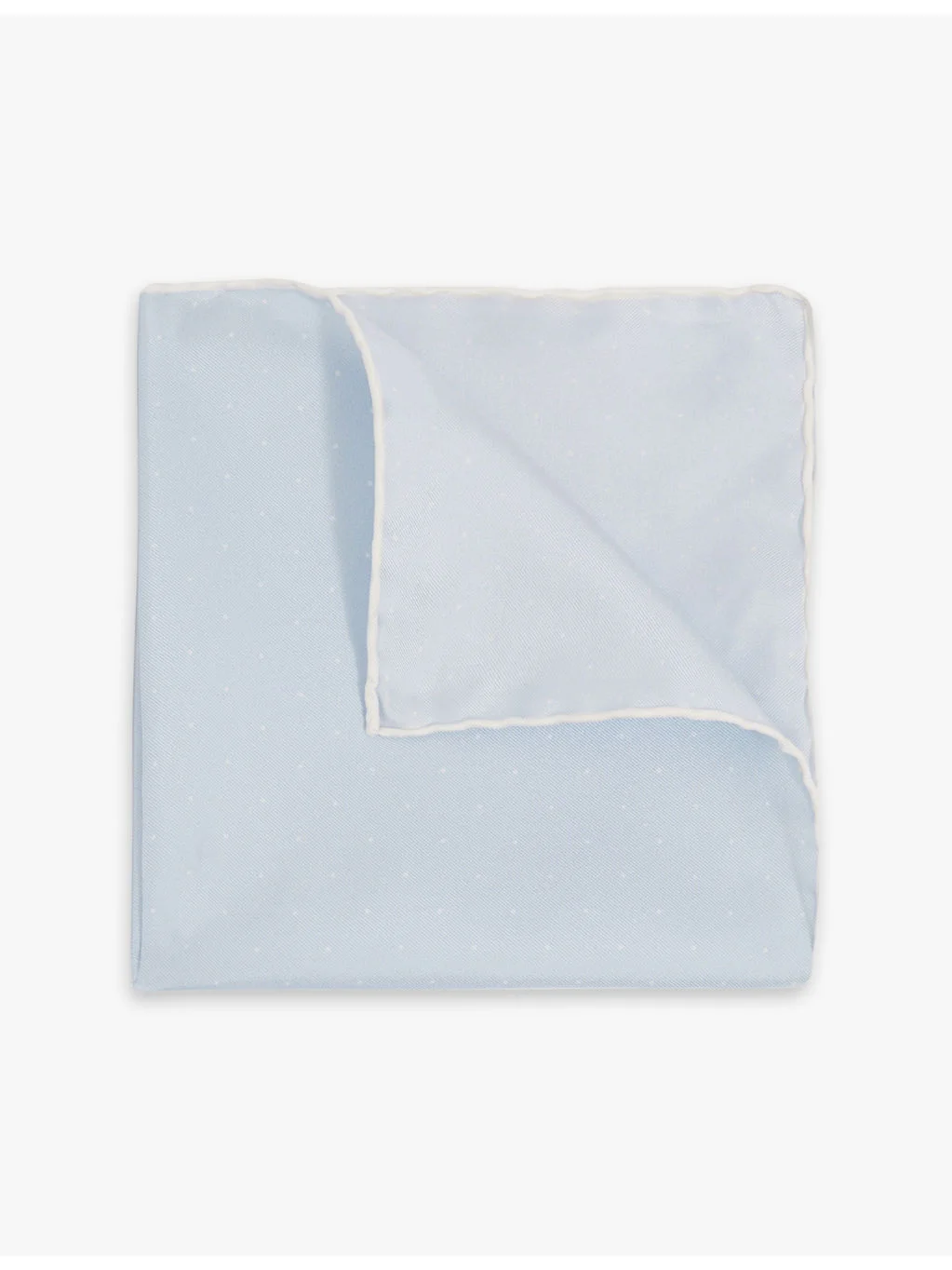 Liam polka-dot silk pocket square - 1