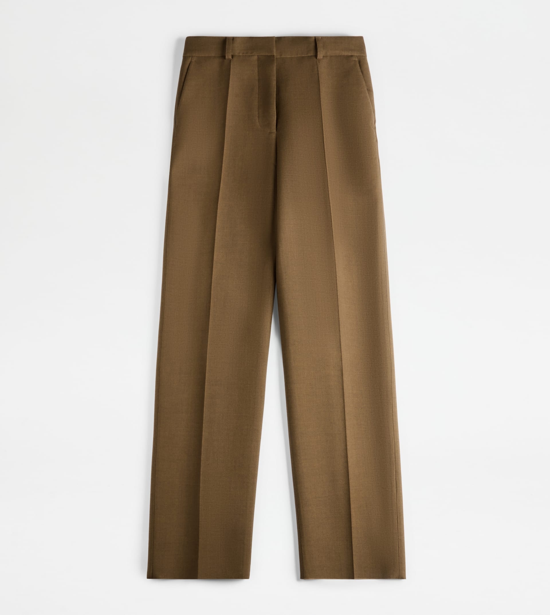 PANTS IN WOOL - BROWN - 1