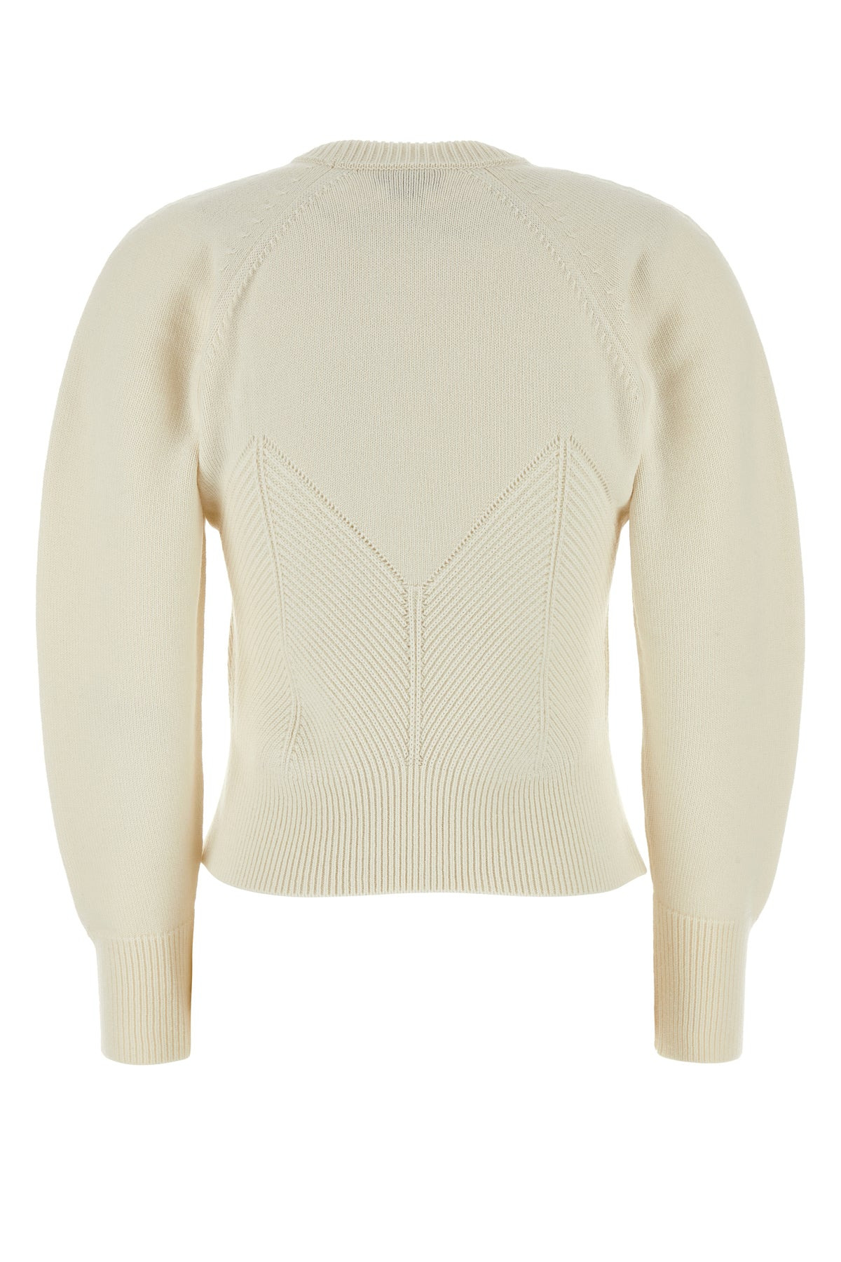 Ivory wool blend sweater - 2