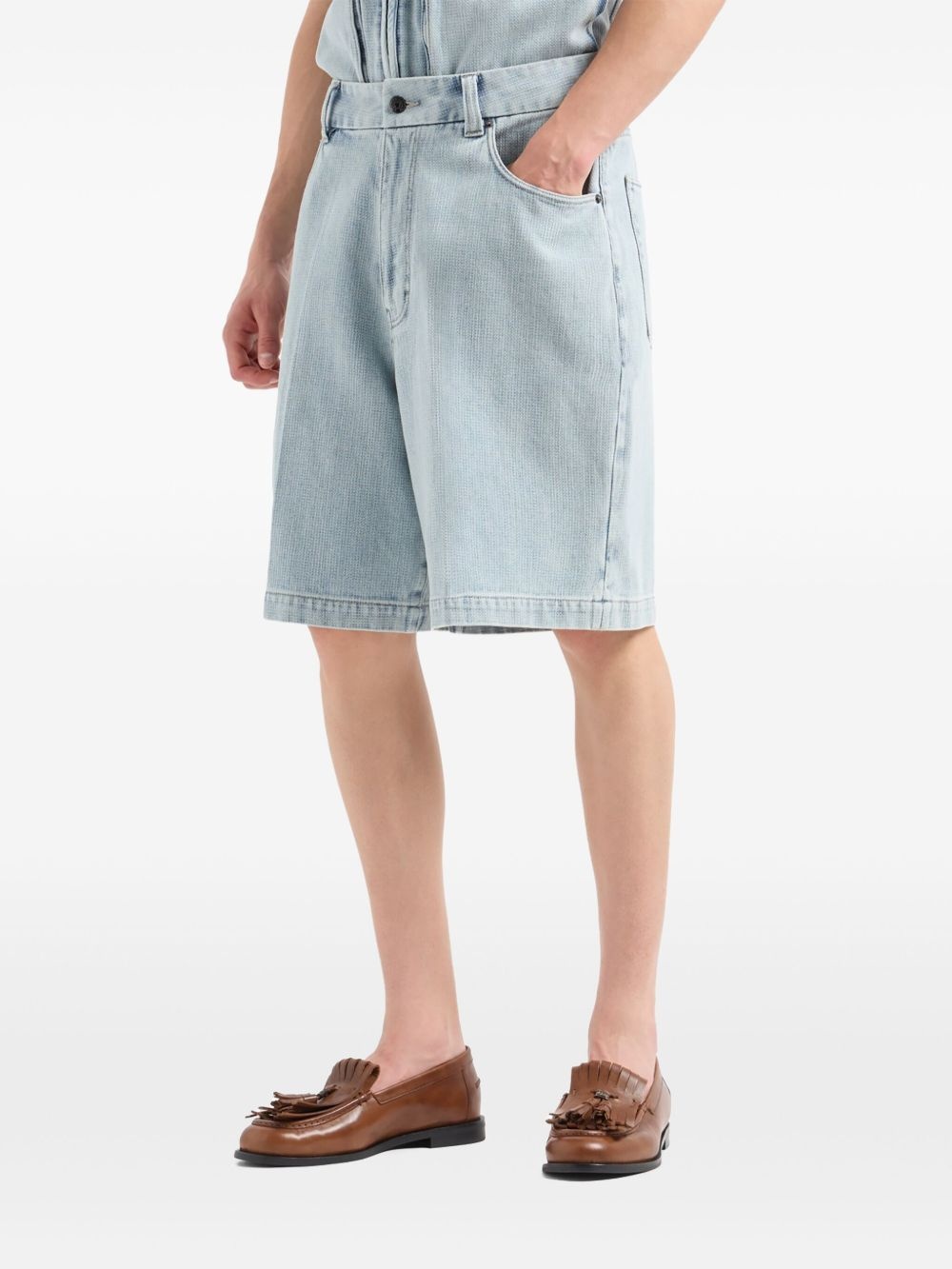 denim shorts - 2
