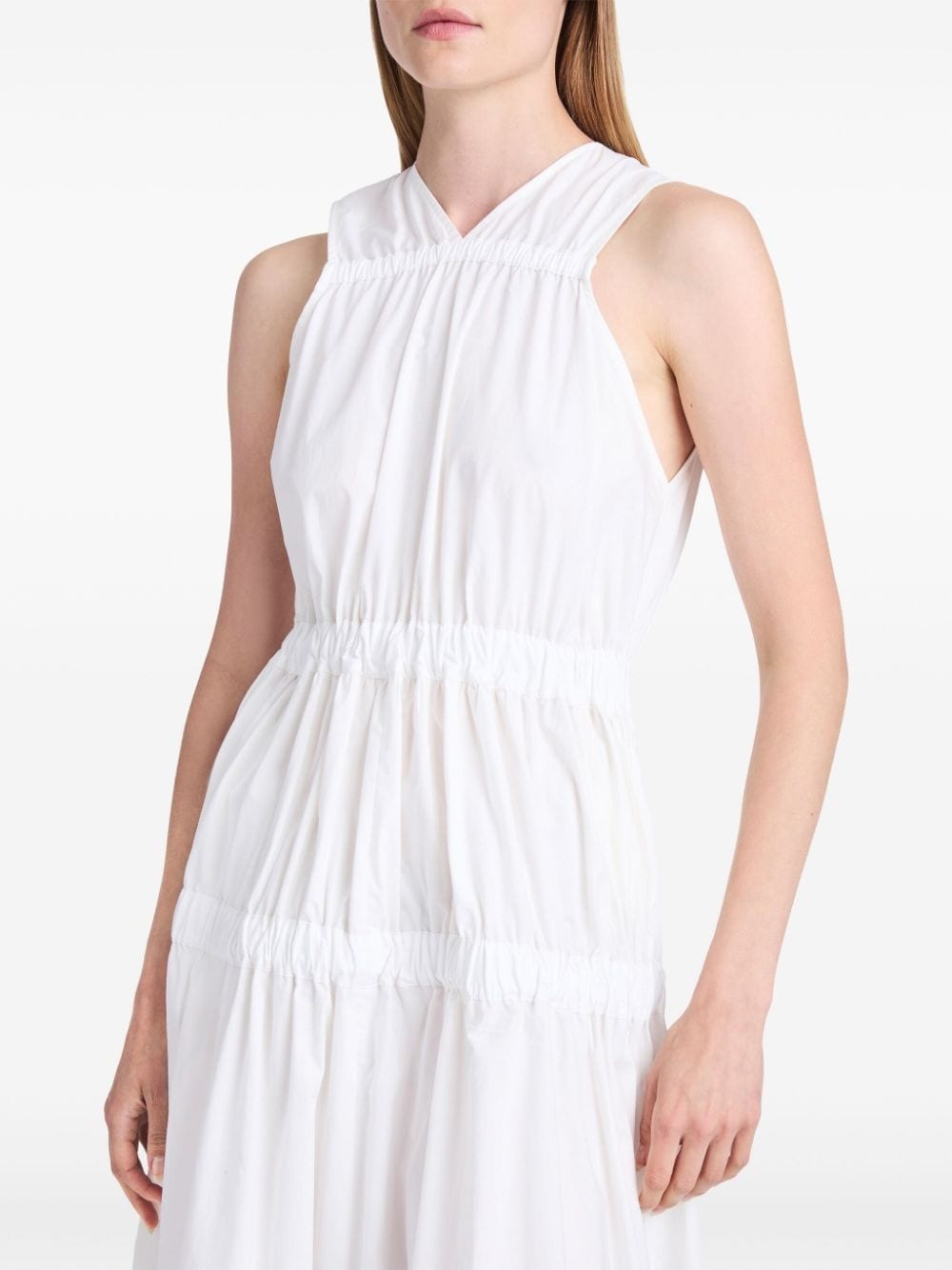 Libby ruched-detail cotton dress - 5