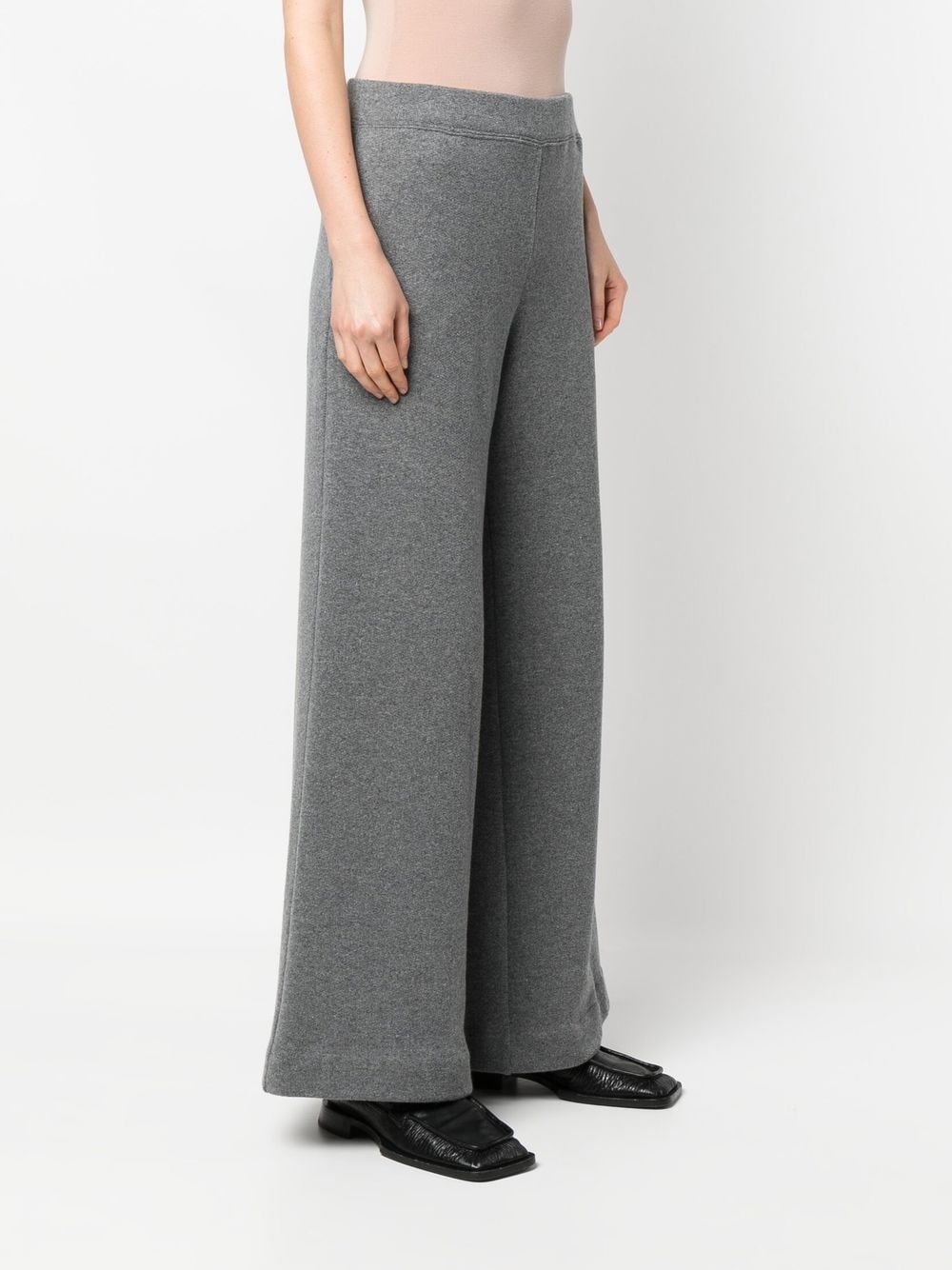 wide-leg wool trousers - 3