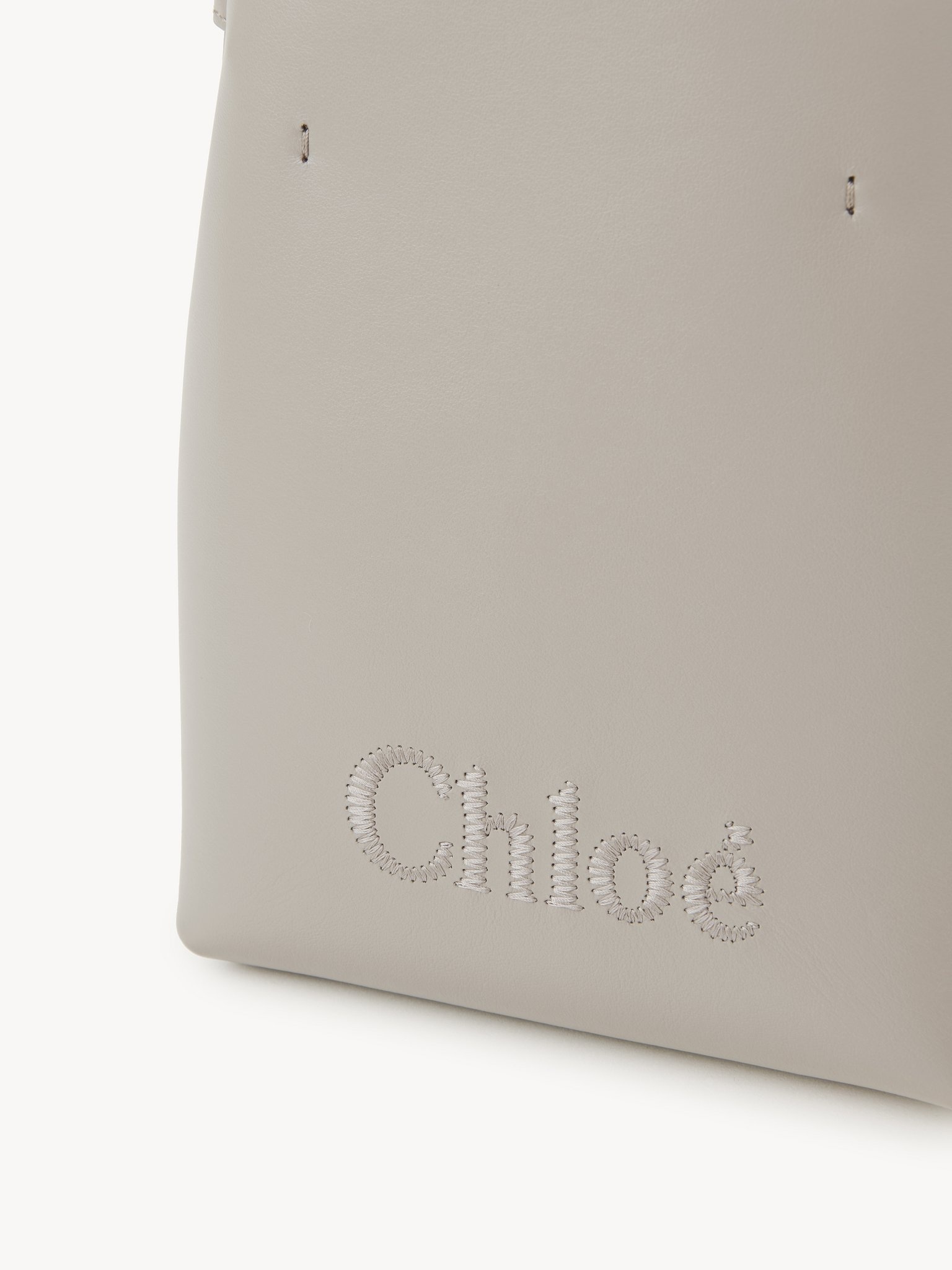 MICRO CHLOÉ SENSE TOTE BAG IN LEATHER - 5