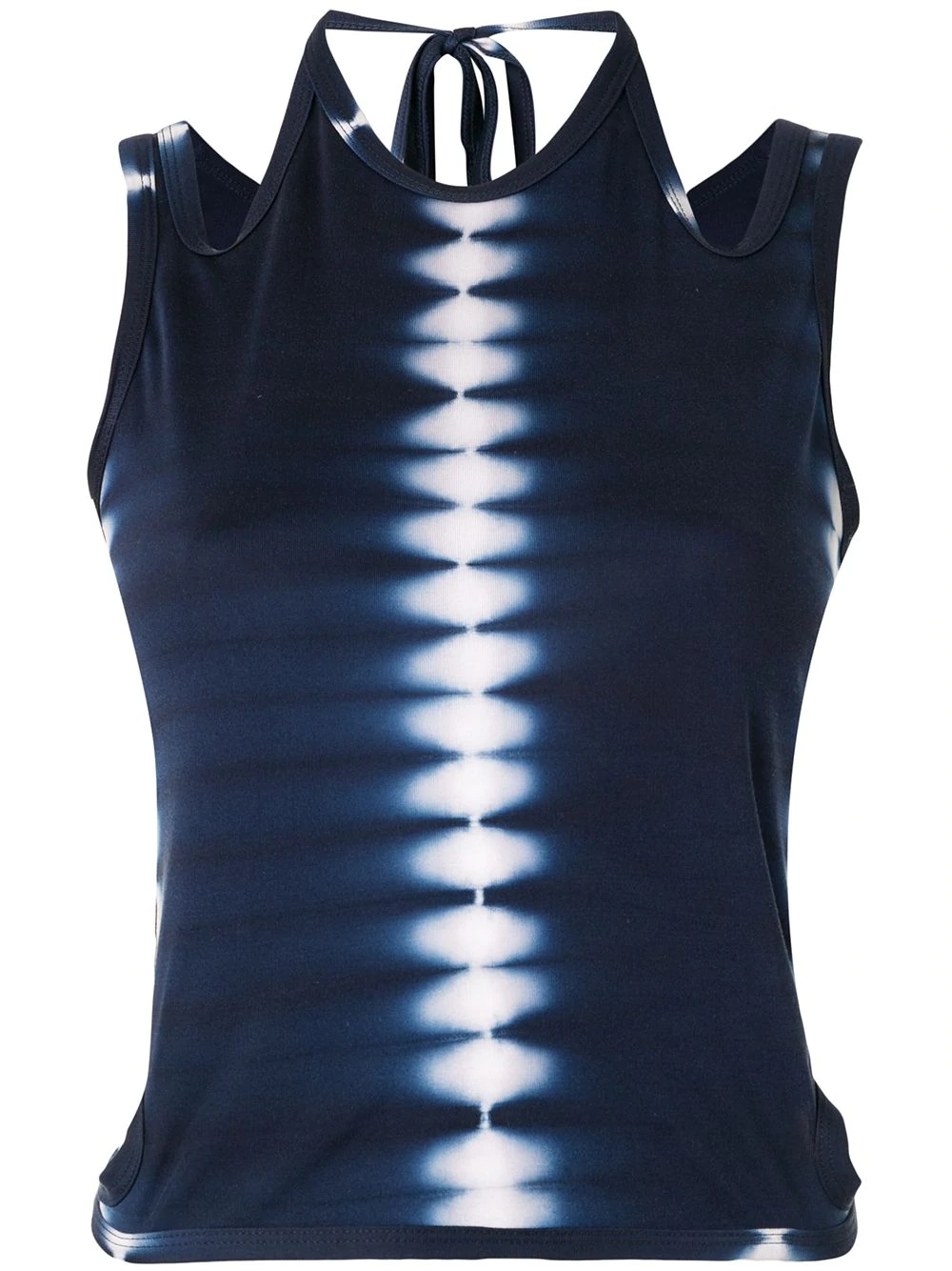 Shibori tie-dye tank top - 1