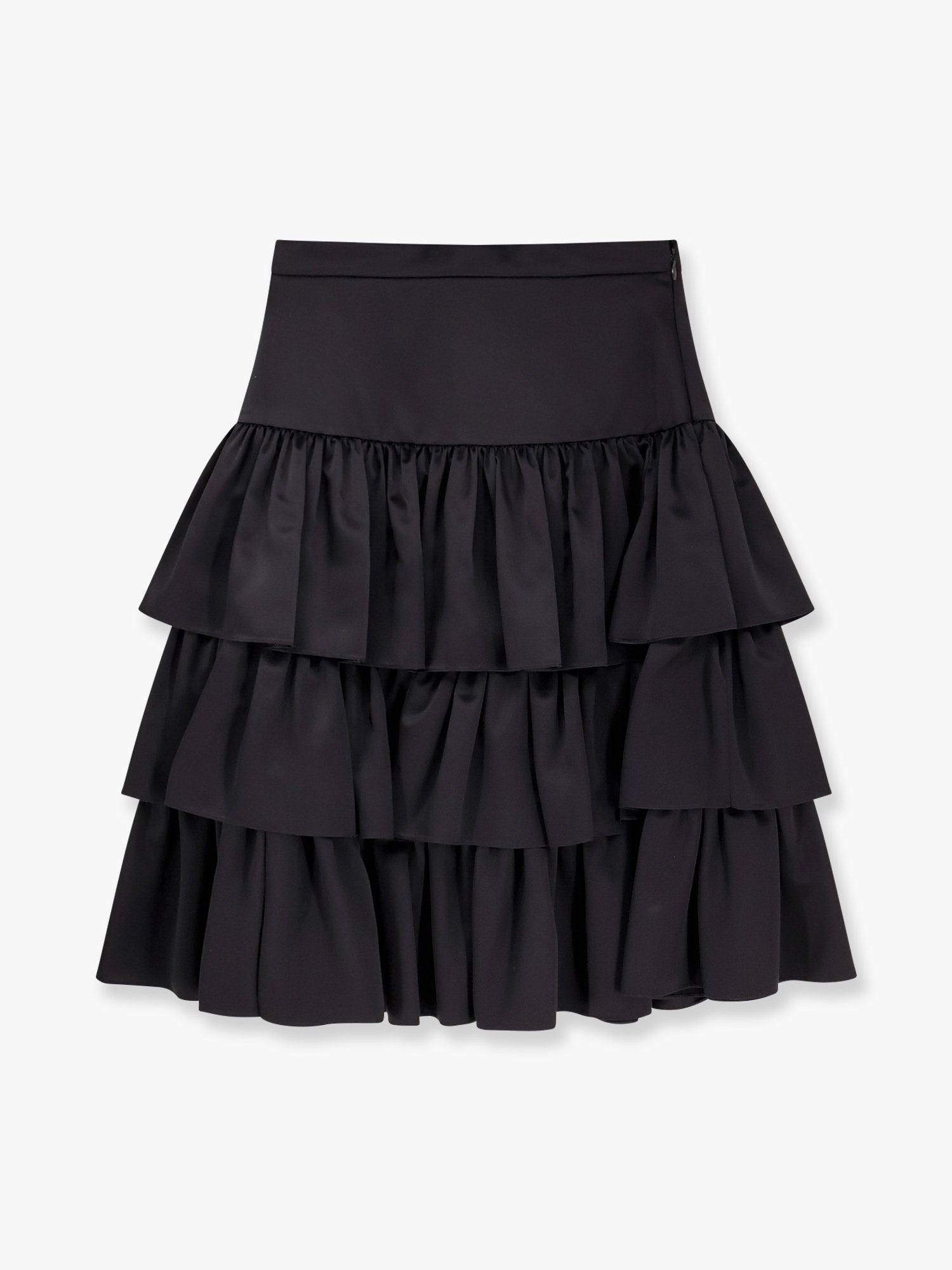 Valentino Satin Ruffle Skirt - 1