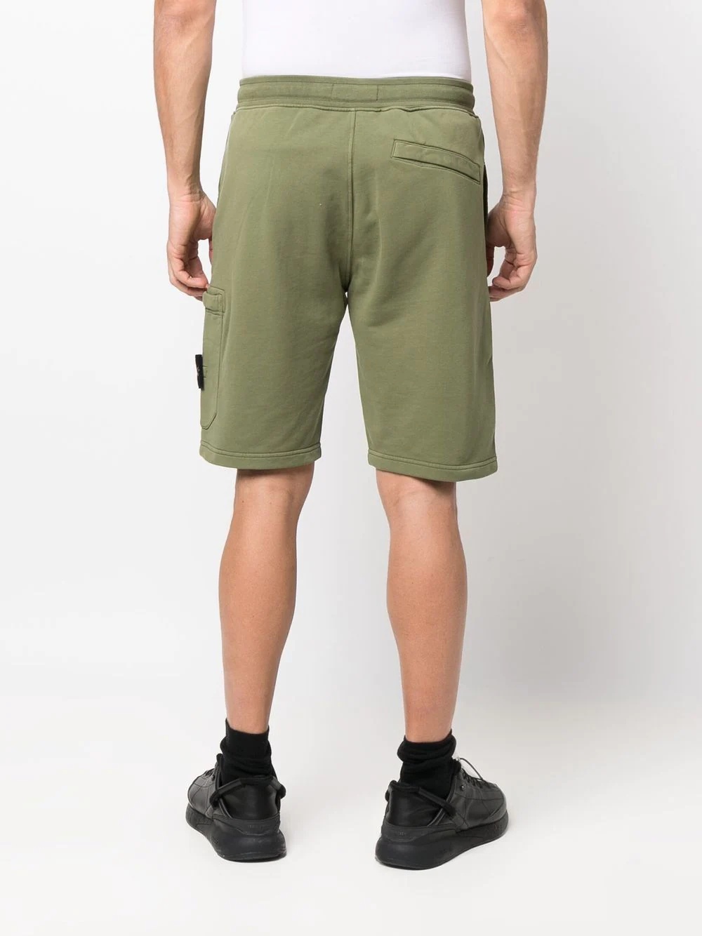 logo-patch track shorts - 4