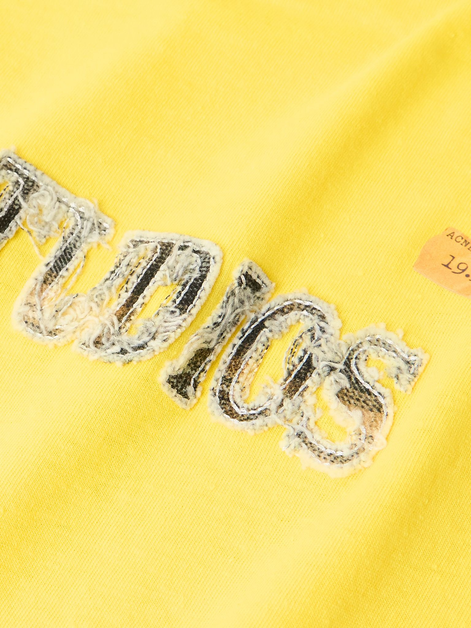 Oversized Logo-Appliquéd Cotton and Hemp-Blend Jersey T-Shirt Yellow - 4