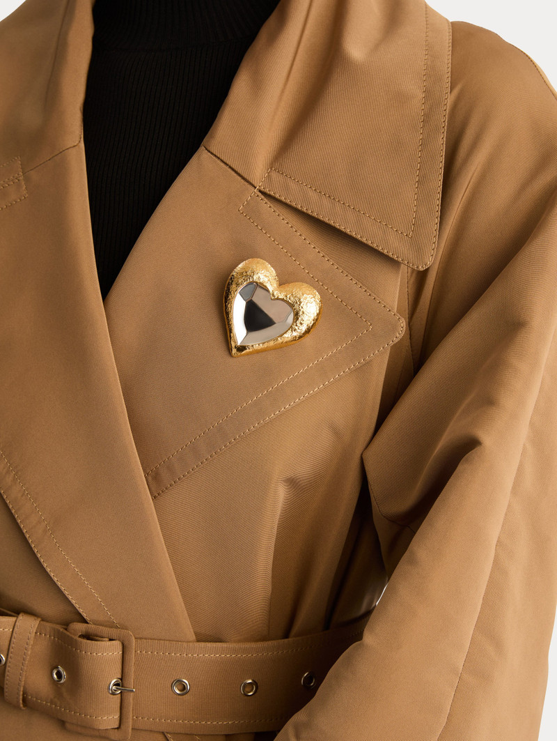 Oscar de la Renta HAMMERED HEART BROOCH outlook