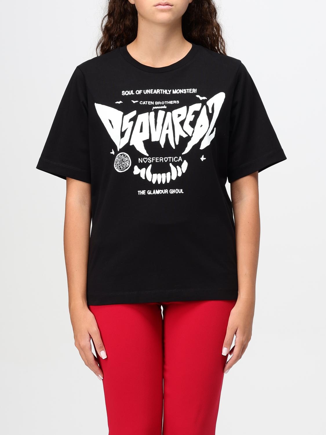 DSQUARED2 T-shirt woman Dsquared2 giglio REVERSIBLE