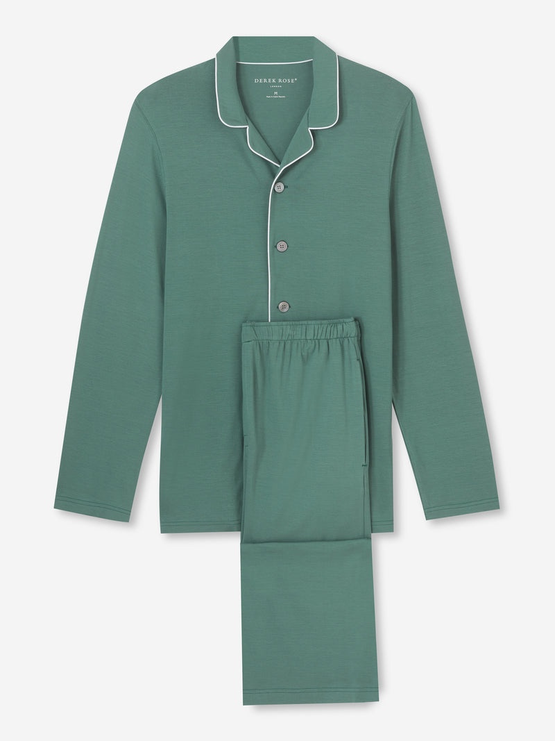 Men's Pyjamas Basel 12 Micro Modal Stretch Green - 1