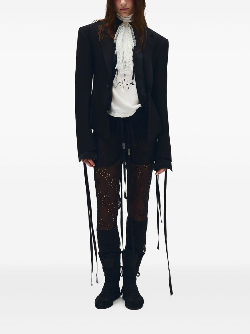 Ann Demeulemeester Lila fitted jacket outlook