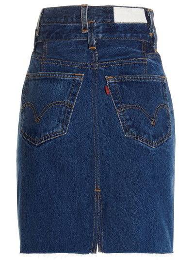 RE/DONE Double Waisted Pencil Skirts Blue outlook