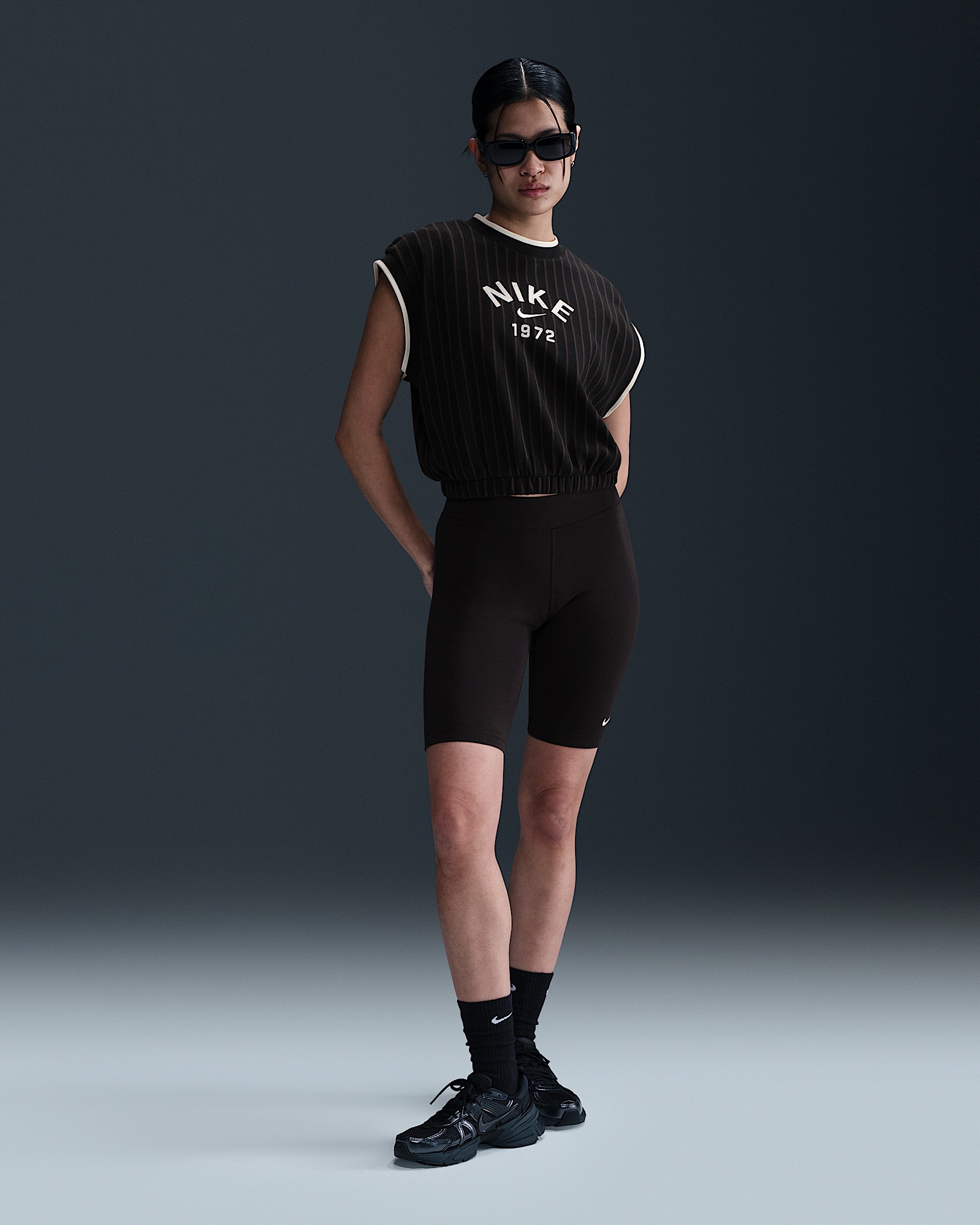 ★Nike★ Sportswear Collection Loose Knit Tank W Black Velve Nike Nike Sportswear Collection Women's Loose Knit Tank