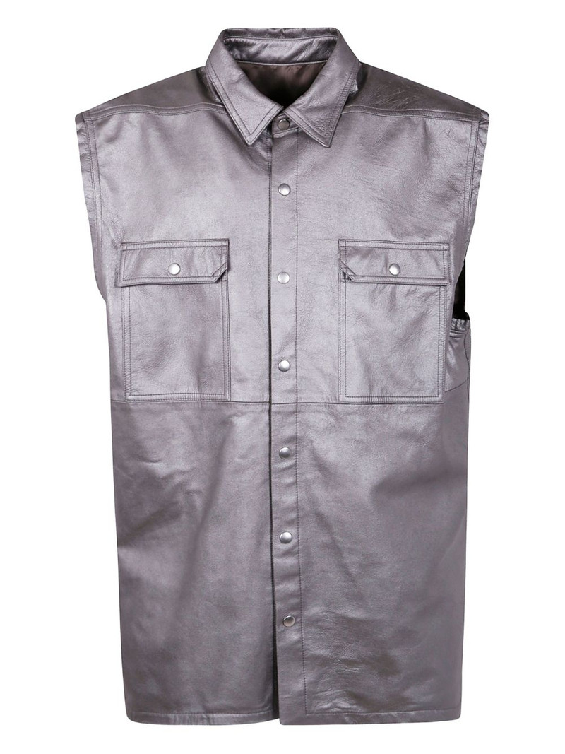 Rick Owens 가죽 점보 Outershirt 1