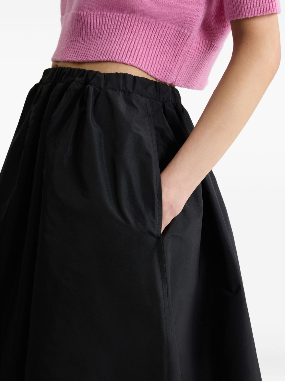 asymmetric midi skirt - 4