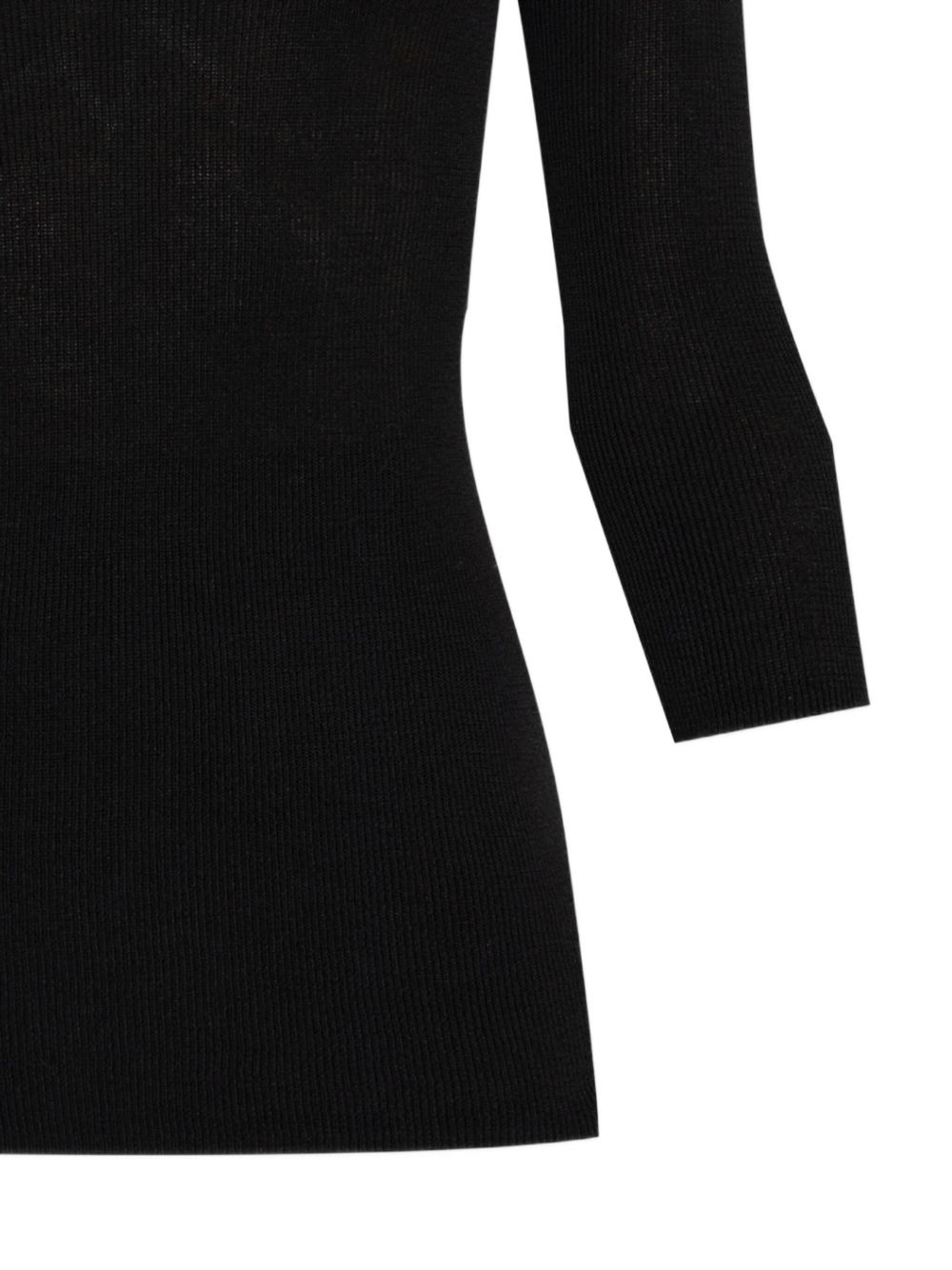 ribbed V-neck top - 5