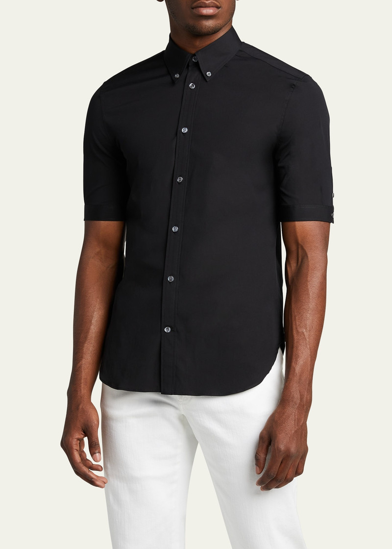 Men's Basic Point-Collar Sport Shirt 3