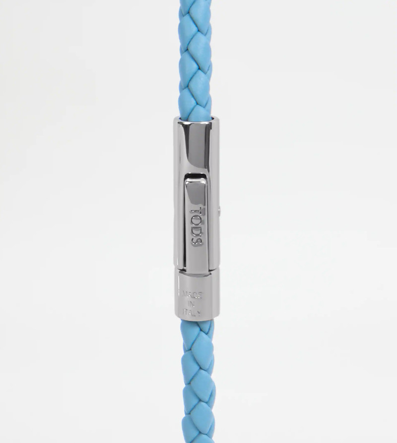 Tod's MYCOLORS BRACELET IN LEATHER - LIGHT BLUE outlook