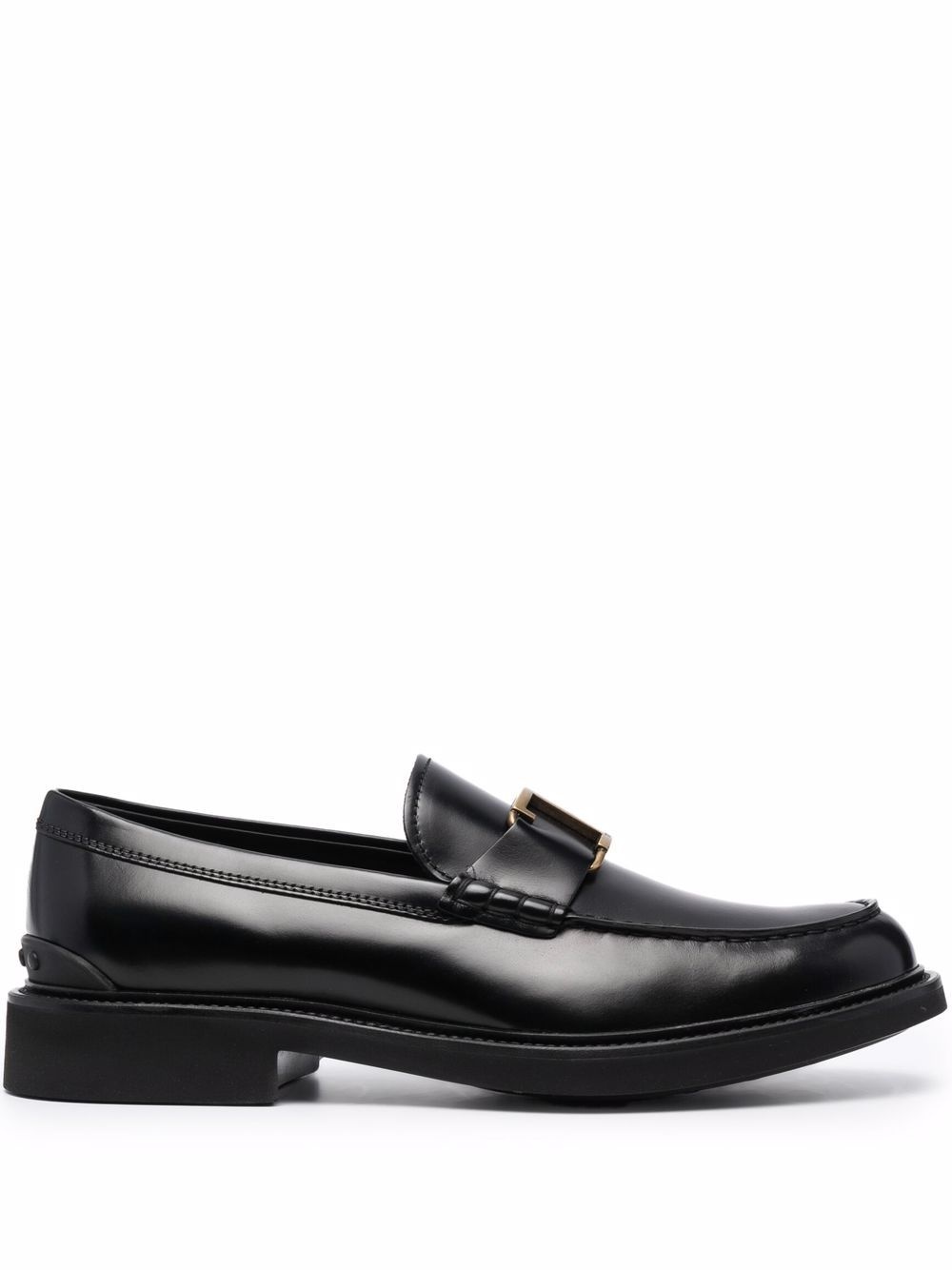 semi-shine leather loafers - 1