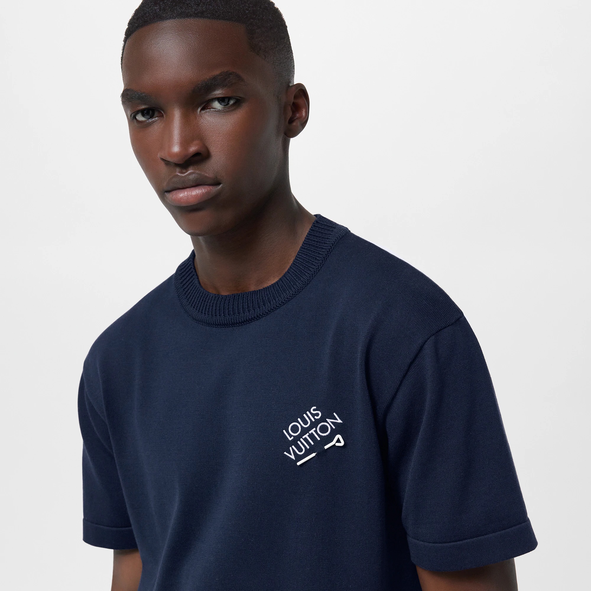 Signature Short-Sleeved Cotton Crewneck - 2