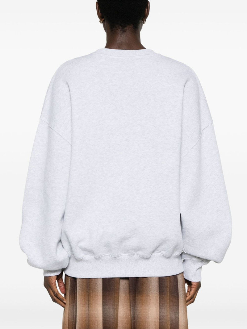 embroidered-logo crew-neck sweatshirt 4