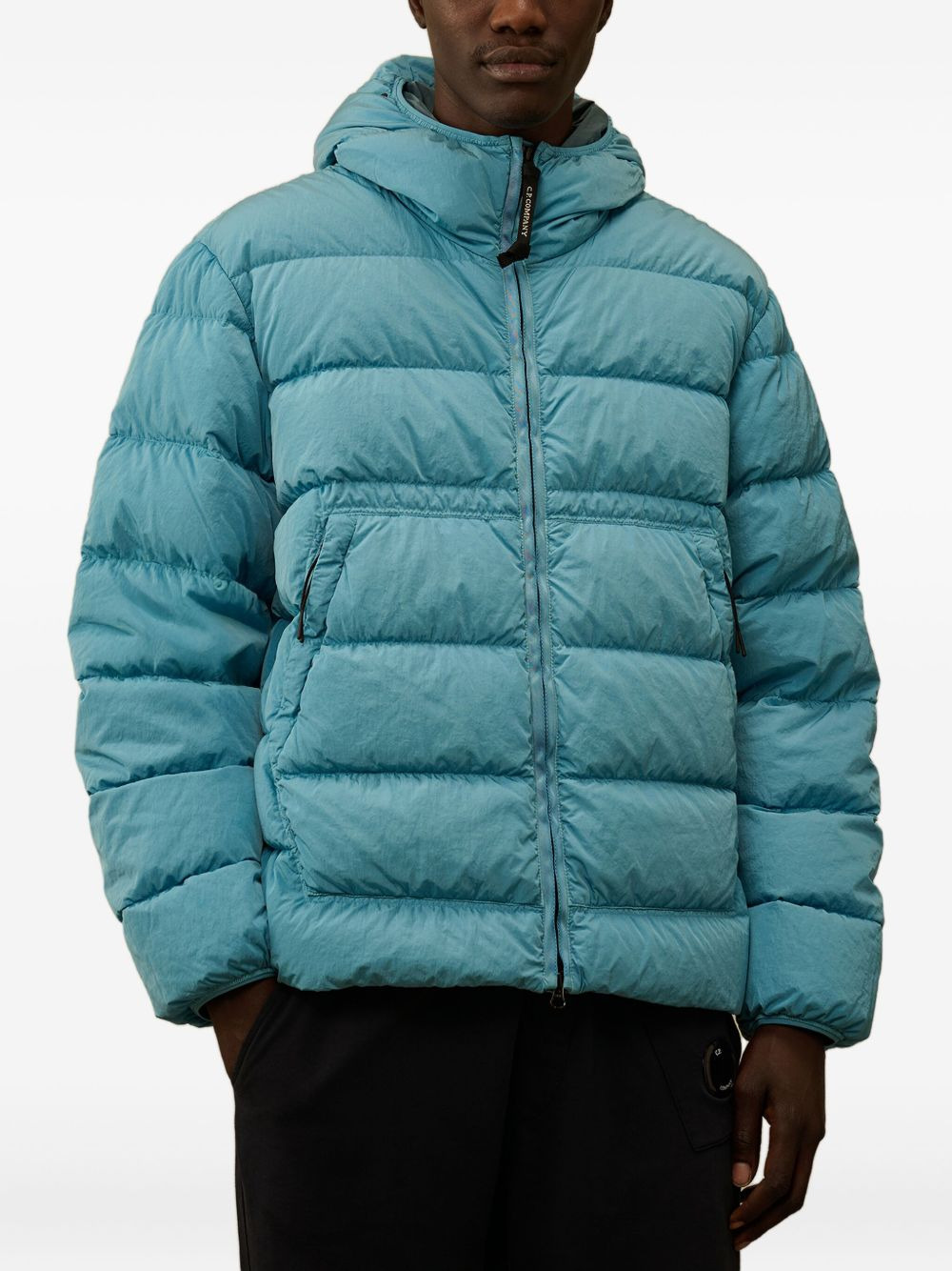 goggle-hood down jacket - 3