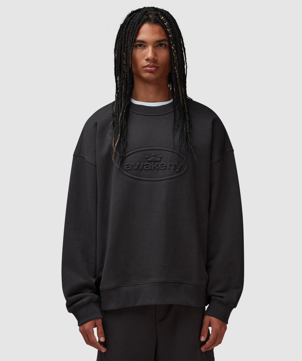 Debossed sweatshirt - 1