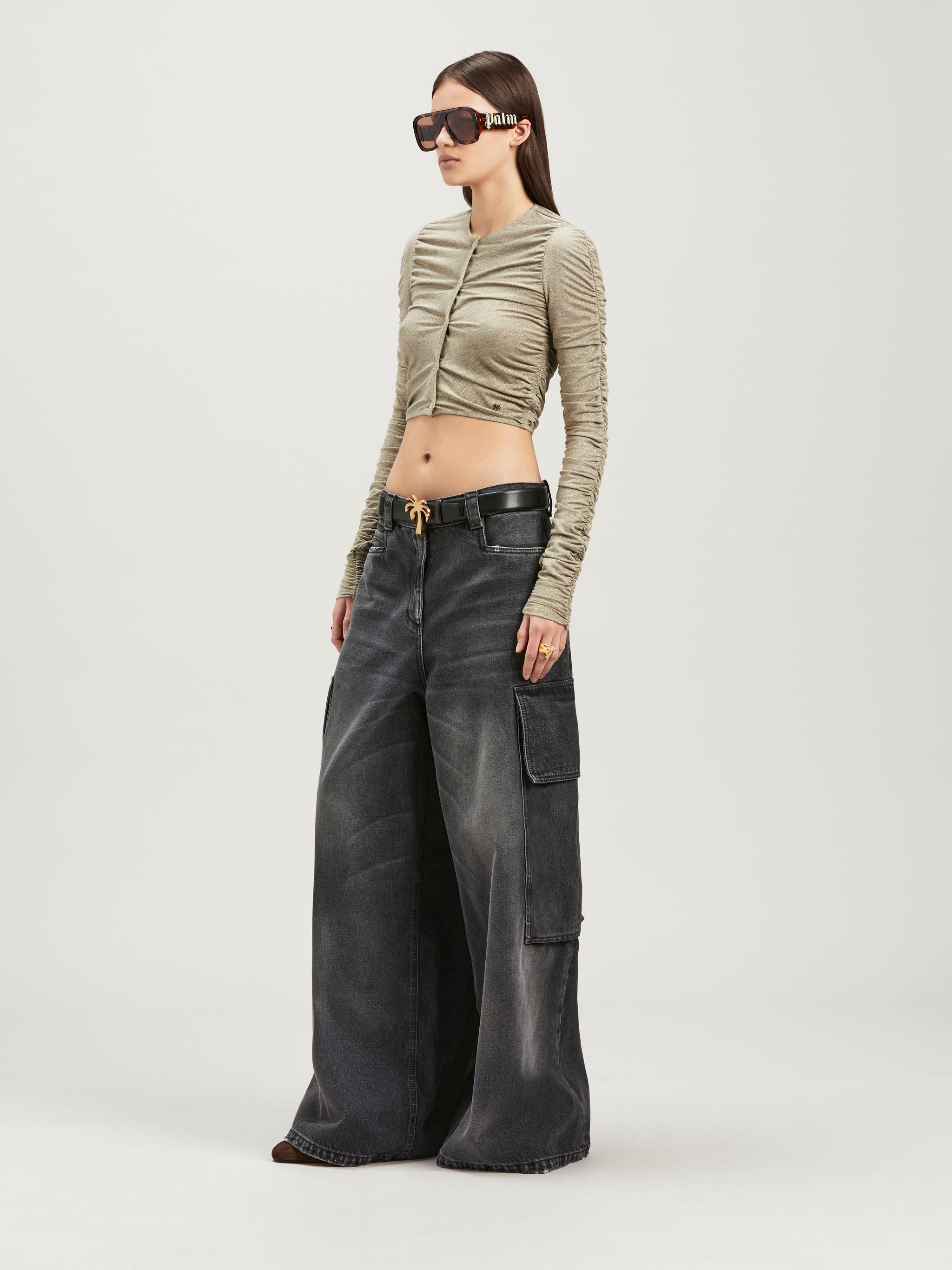 デニム・ジーパン Palm Angels Wide Parachute Jeans Palm Angels Wide Denim Parachute | REVERSIBLE