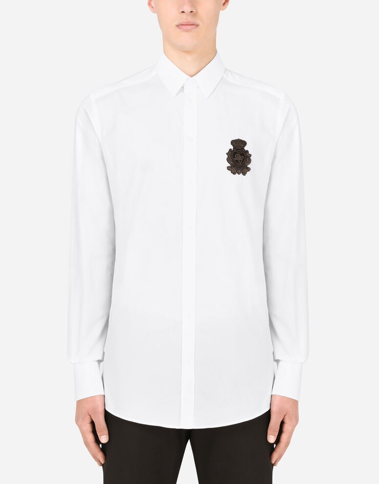 Cotton Gold-fit shirt with DG logo - 1