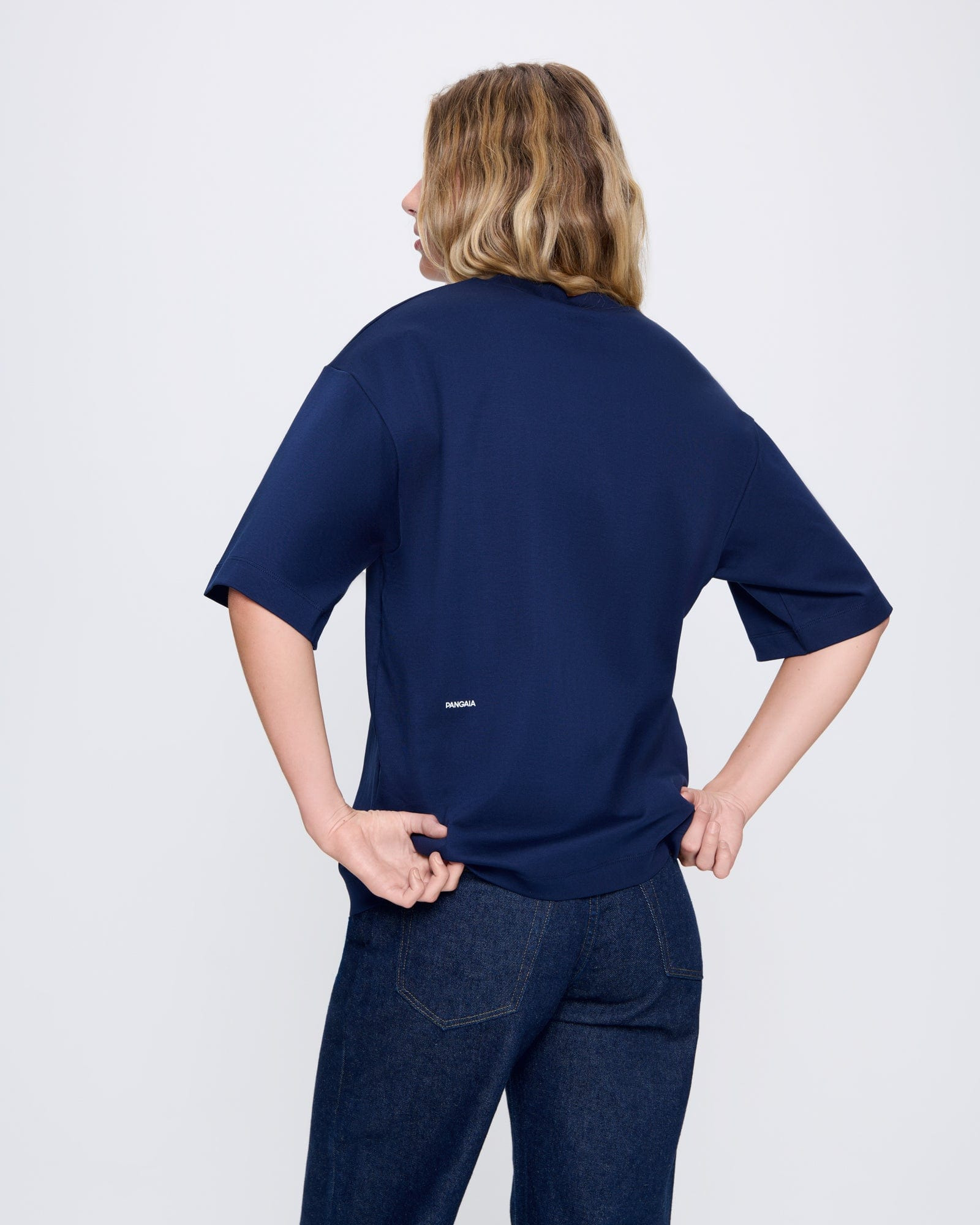 Womens DNA Oversized T-Shirt - Navy - 5
