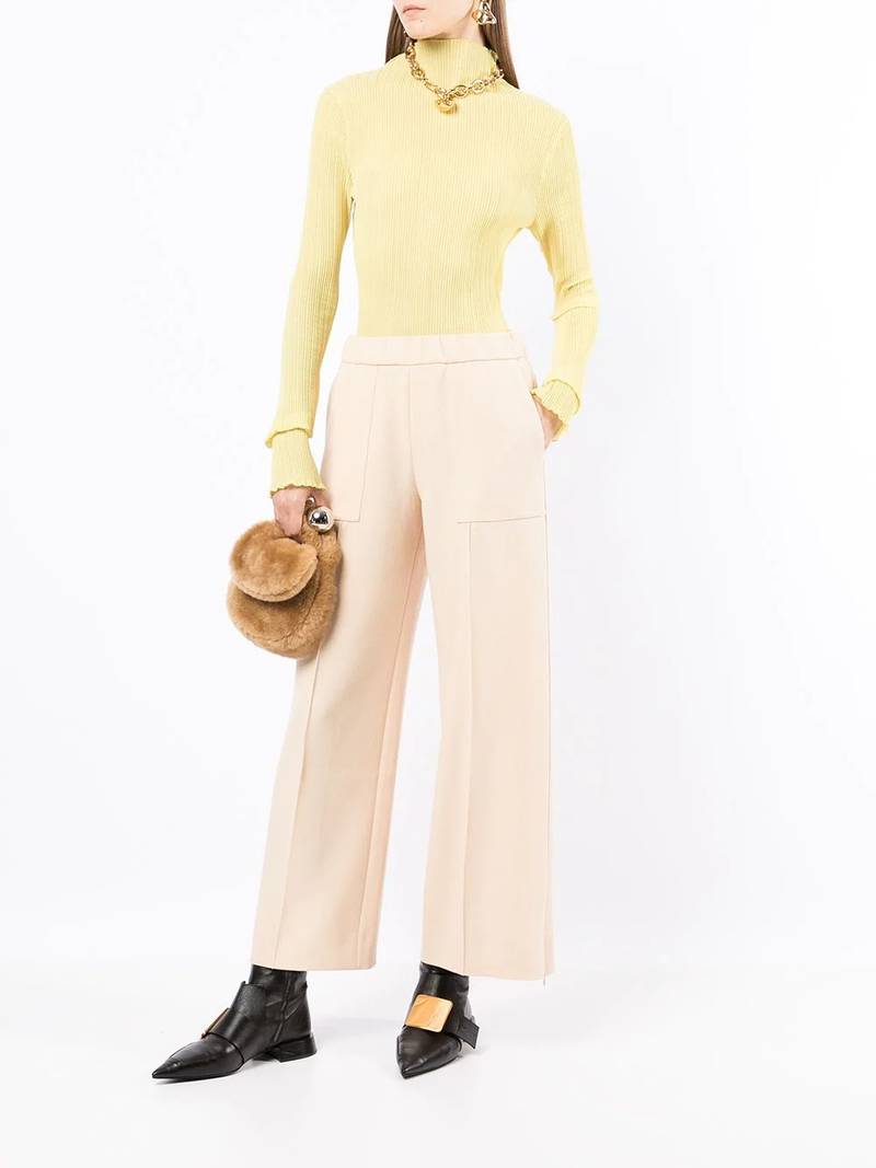 Jil Sander wide-leg wool trousers outlook