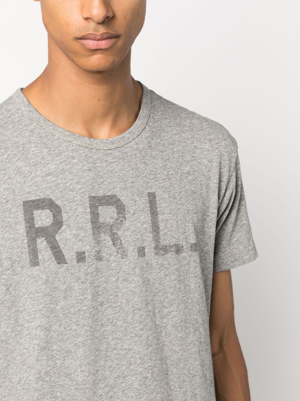 logo print cotton T-shirt - 5