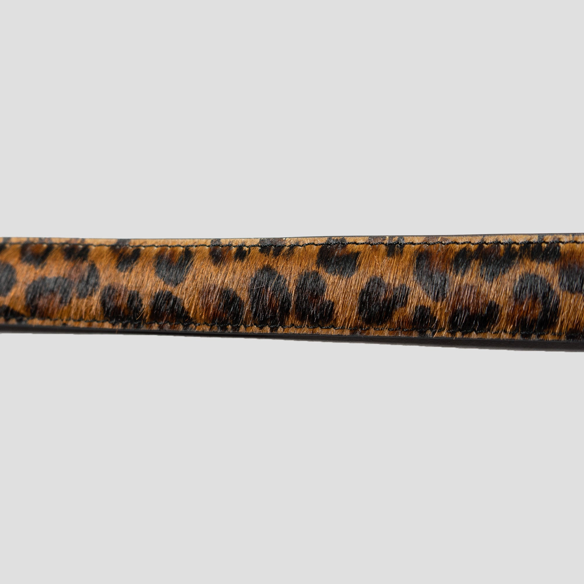 LEOPARD HAIR BELT W/ HEART BUCKLE - 3