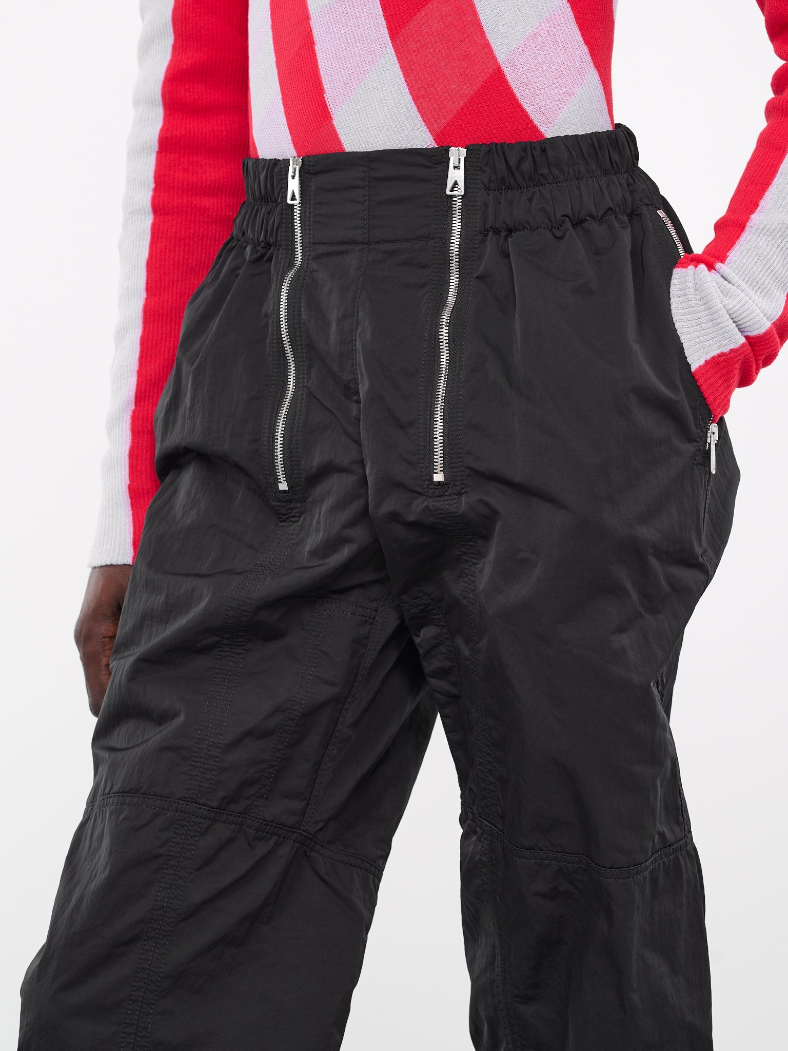 Zipped Nylon Pants - 5