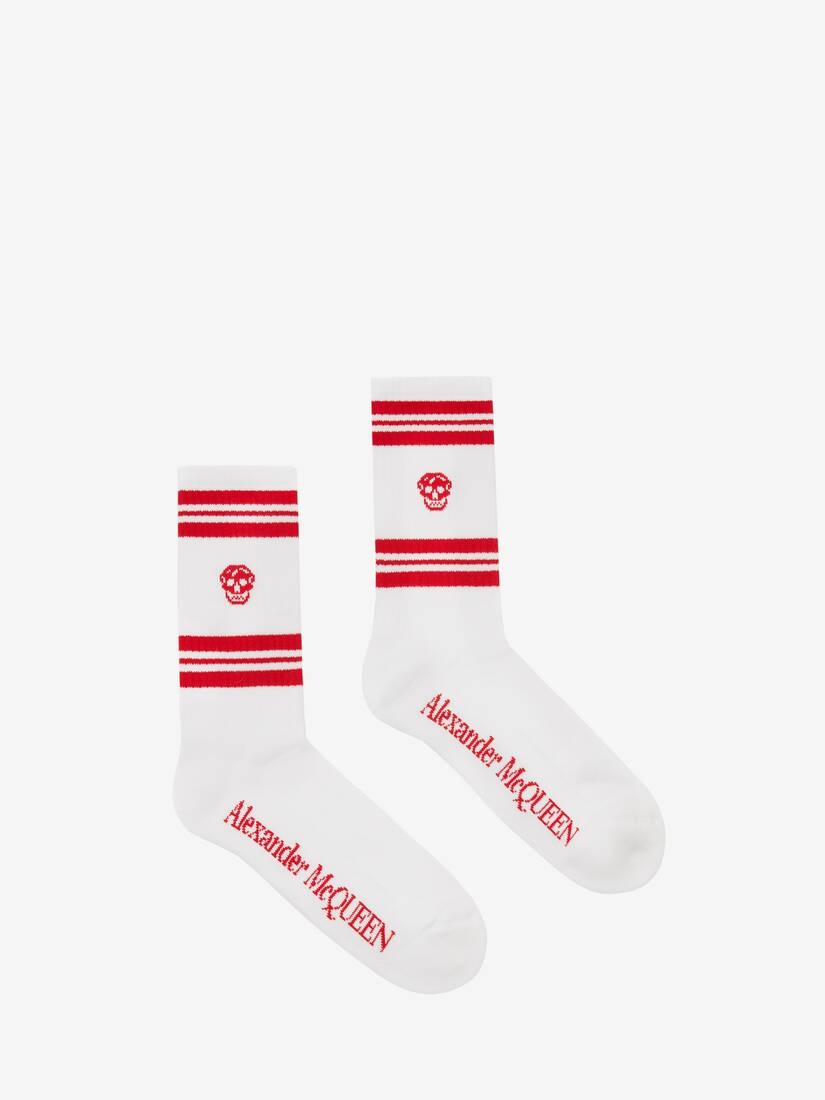 Skull Sport Socks in Off White - 1