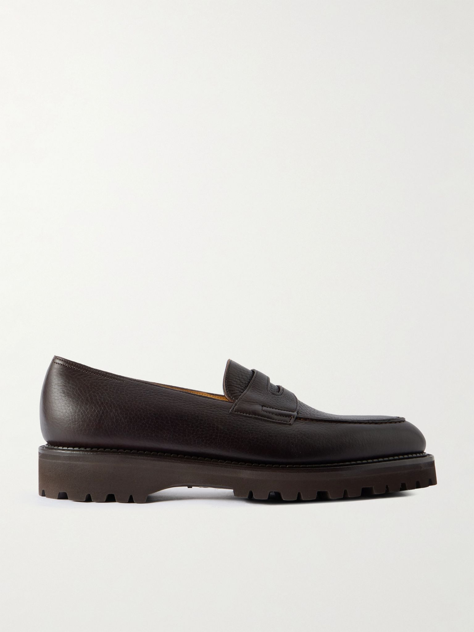 Lopez New Standard Full-Grain Leather Penny Loafers Brown - 1