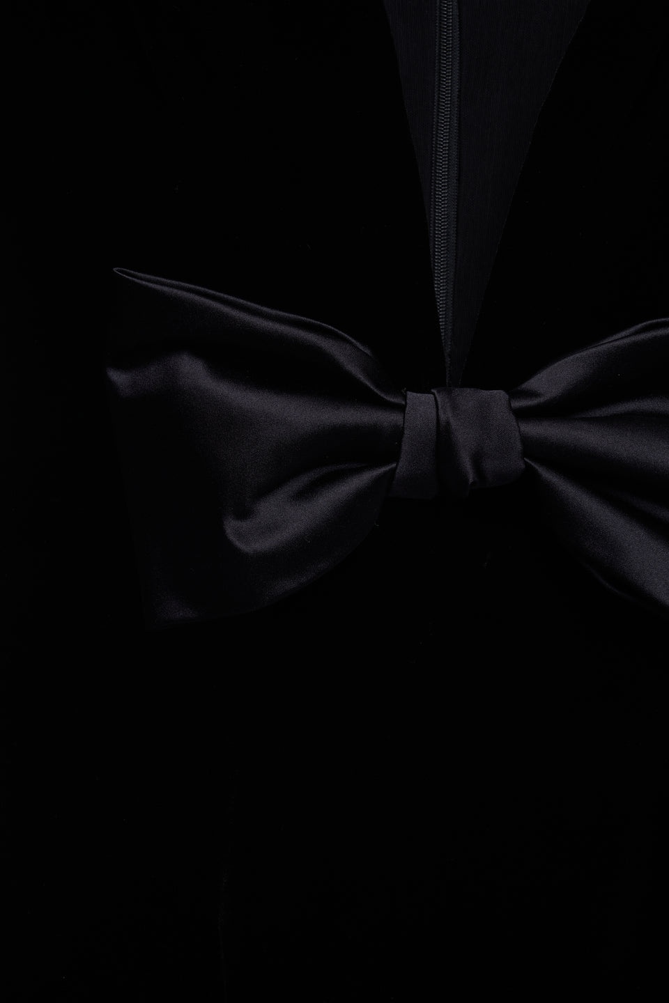 VELVET GOWN WITH DUCHESSE BOW - 3