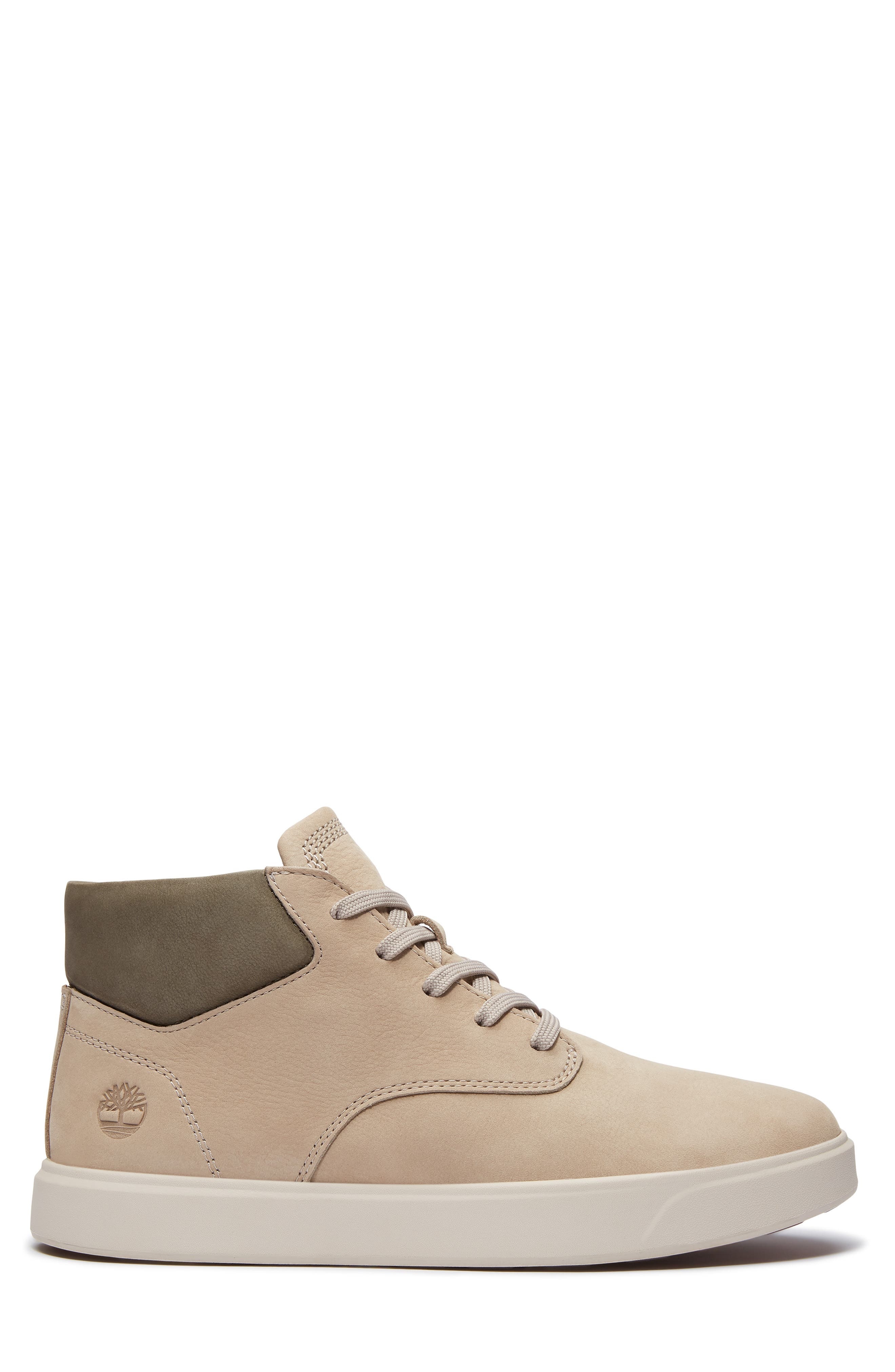 Timberland Emerson Mid Sneaker in Light Taupe Nubuck at Nordstrom - 3