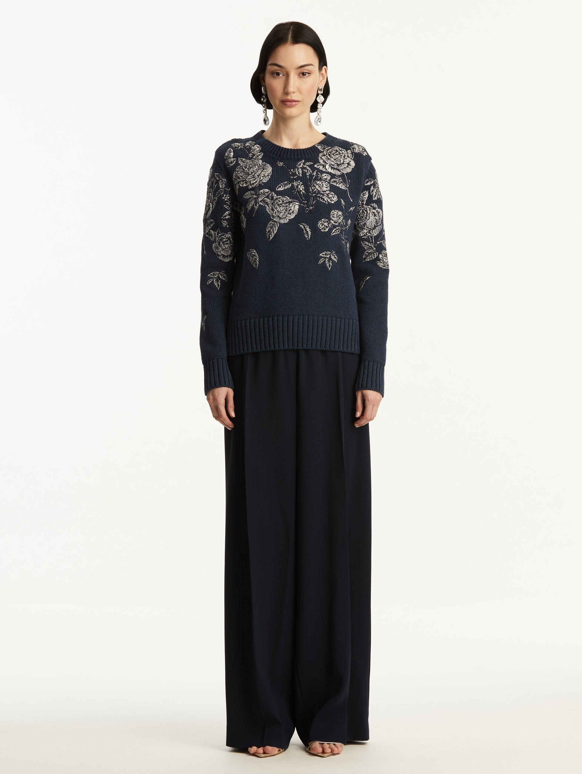 ROSE EMBROIDERED PULLOVER - 3
