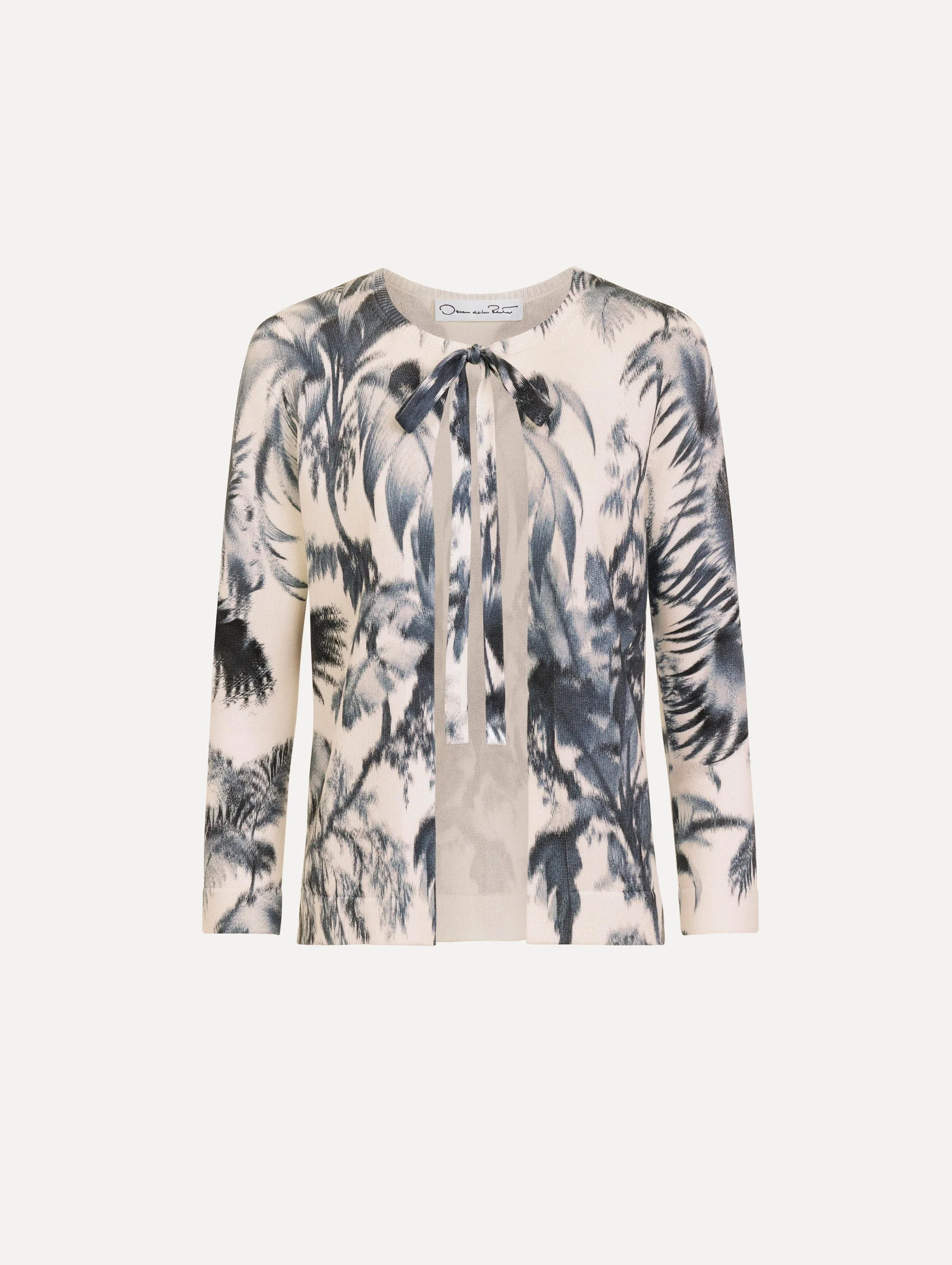 CHINÉ PALM LEAVES CARDIGAN - 1