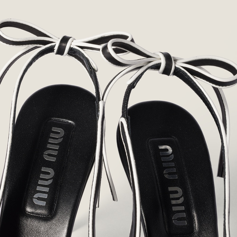 Miu Miu Nappa leather slingback pumps outlook