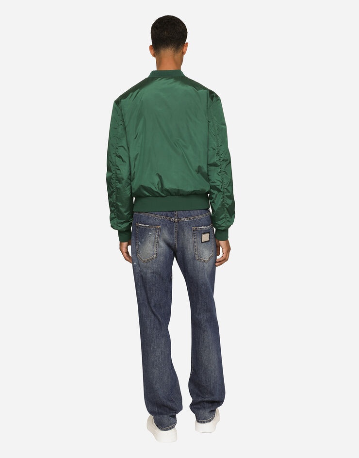 Nylon jacket with branded tag - 3