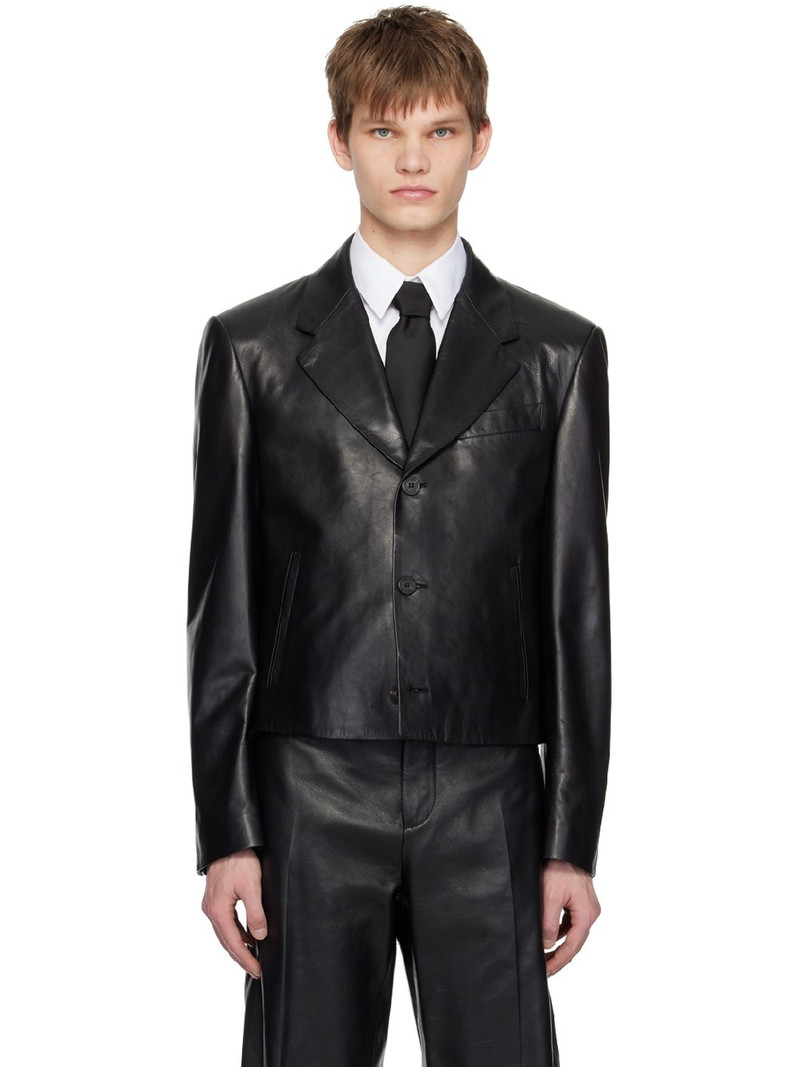 Black Notched Blazer - 1