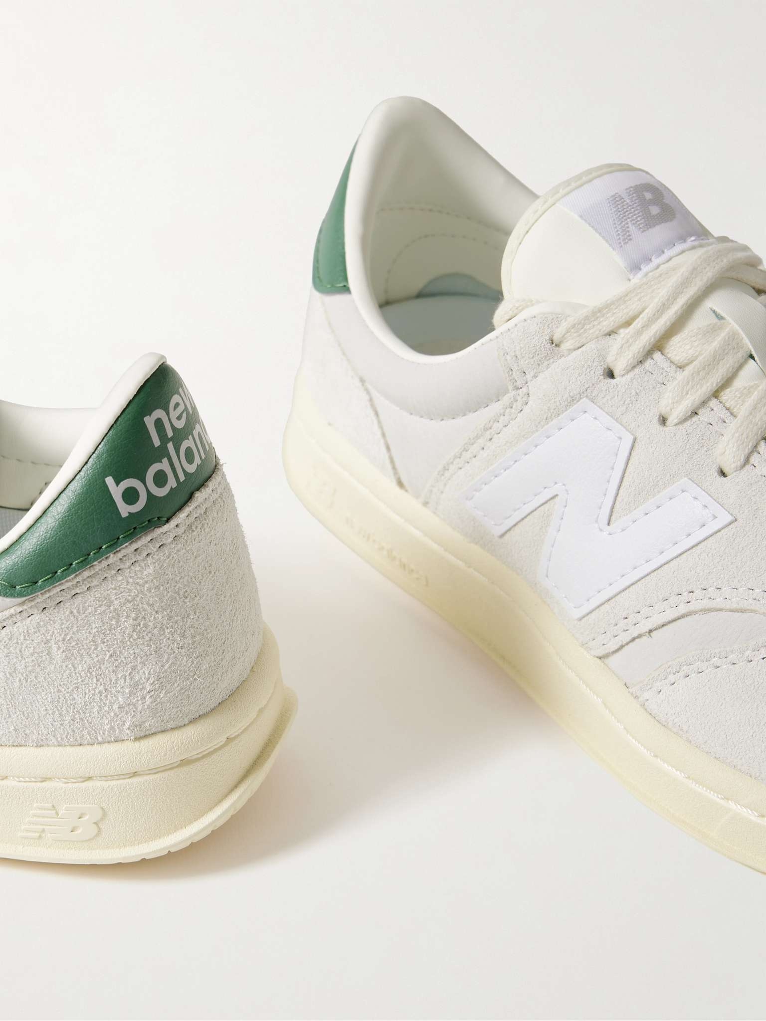 New Balance CT500 Leather-Trimmed Suede and Nubuck Sneakers | REVERSIBLE