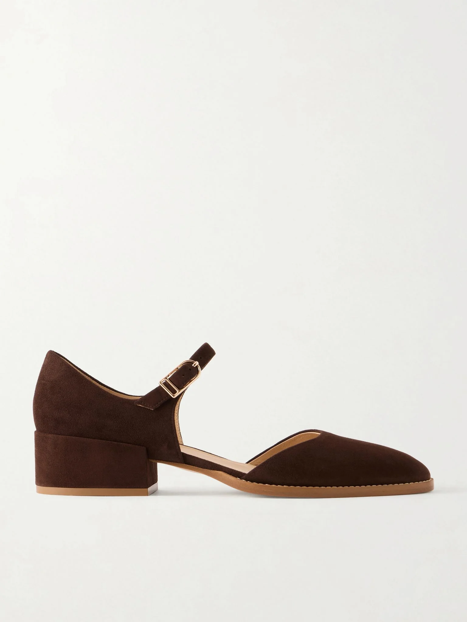 Riley 25 suede Mary Jane flats Chocolate - 1
