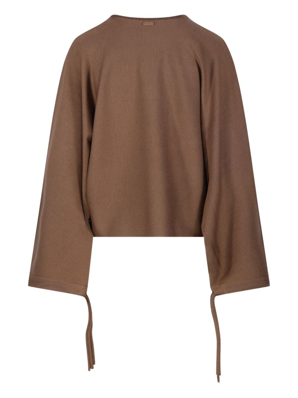 tie-detail sweatshirt - 2
