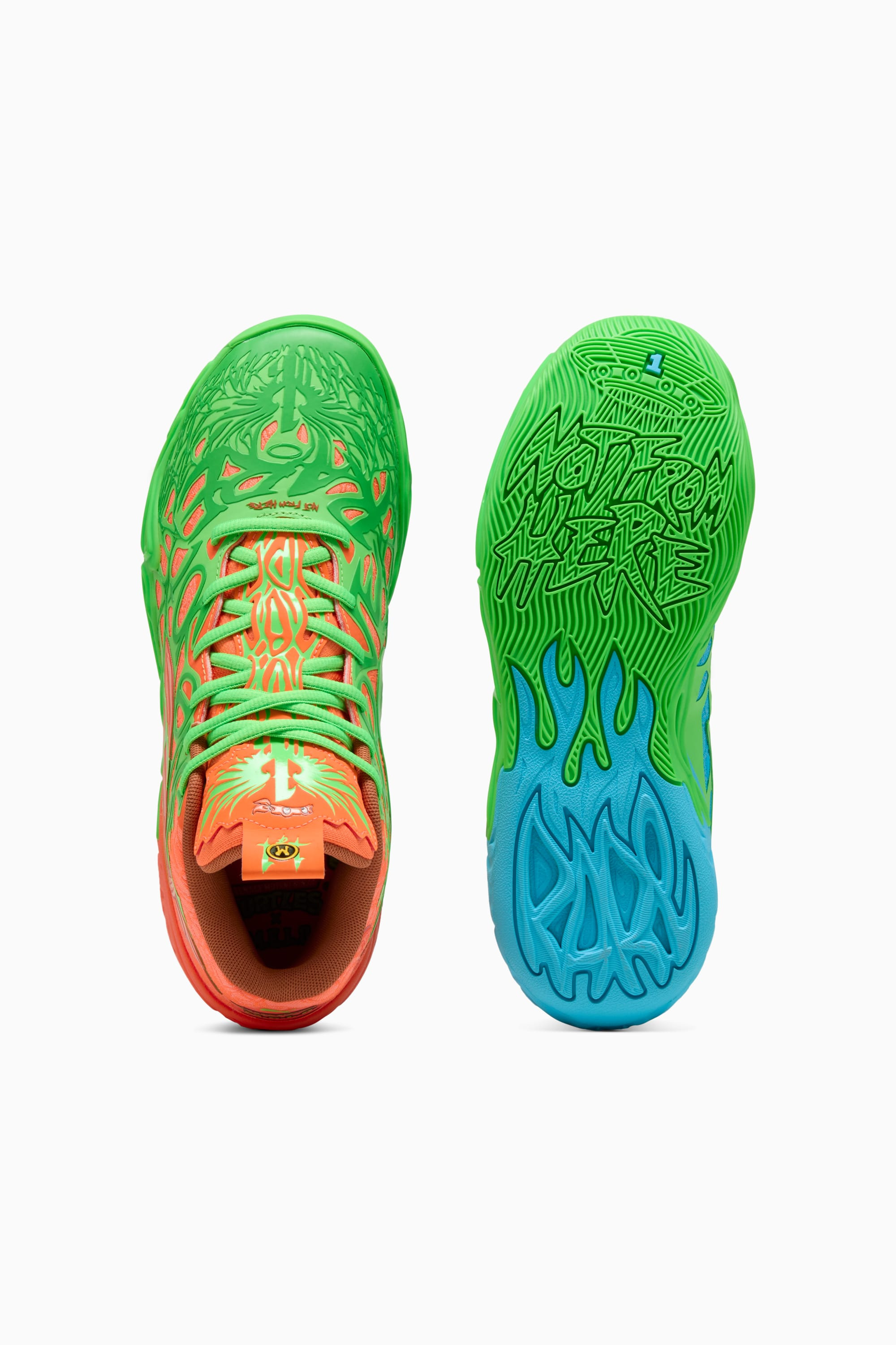 PUMA x LAMELO BALL x TMNT Leonardo &amp; Michelangelo MB.04 Men's Basketball Shoes - 3