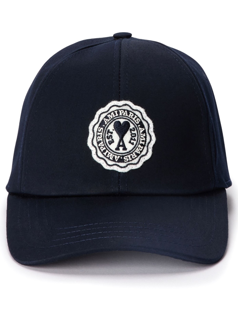 embroidered-logo baseball cap - 1