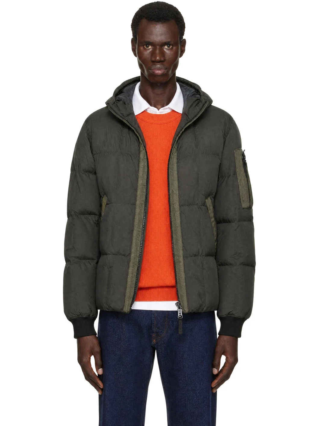 Gray 4100034 Crinkle Reps NY Down Jacket - 1